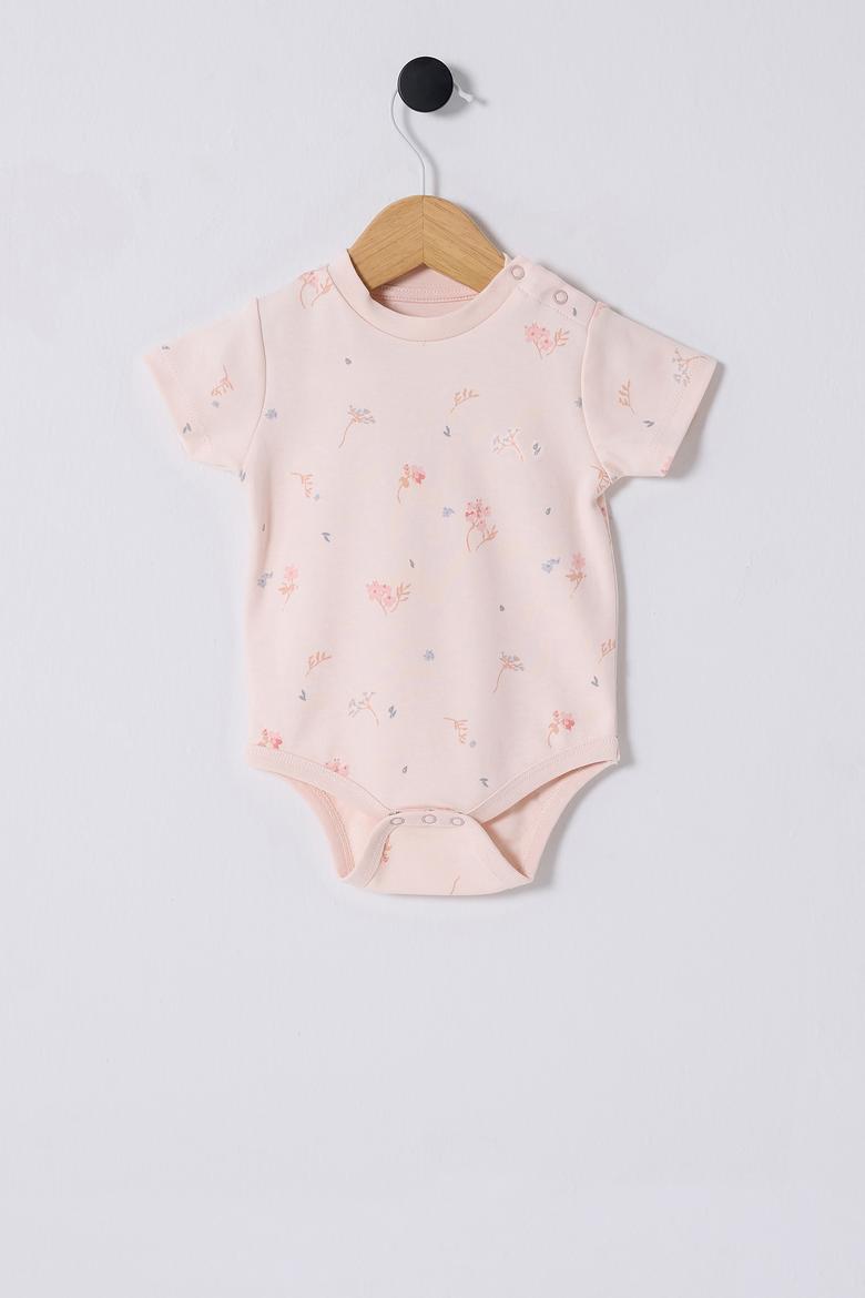 Kız Bebek %100 Pamuk Çıtçıtlı 3'lü Zıbın Body - 50322818004