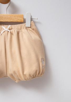 Kız Bebek Beyaz Şortlu Pijama Takımı - 50322876006