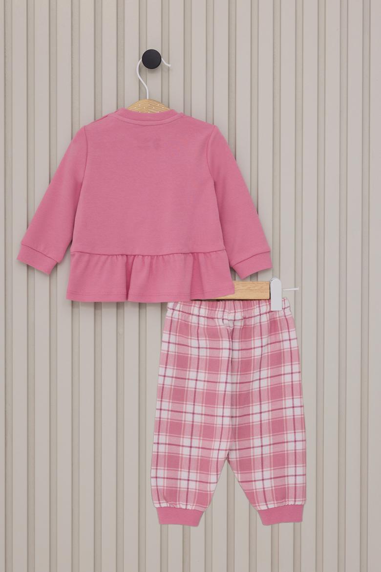 Kız Bebek Pembe Pijama Takımı - 50322808004