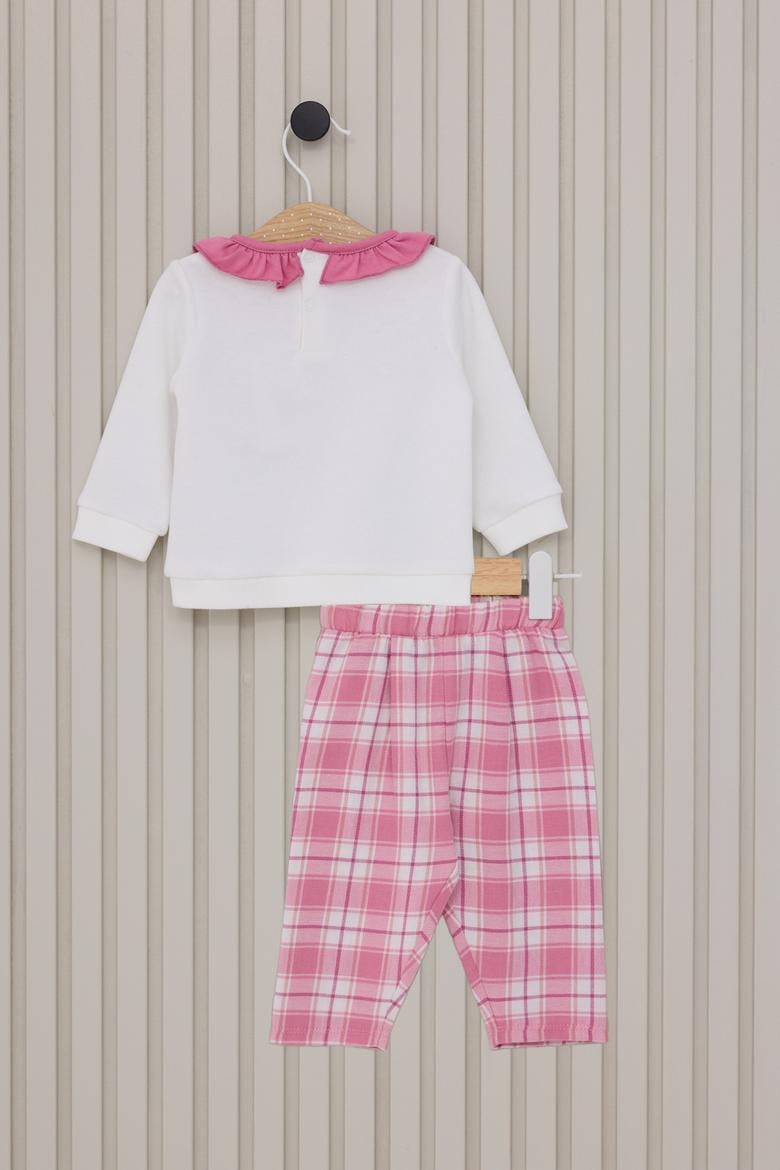 Kız Bebek Pembe Pijama Takımı - 50322775005