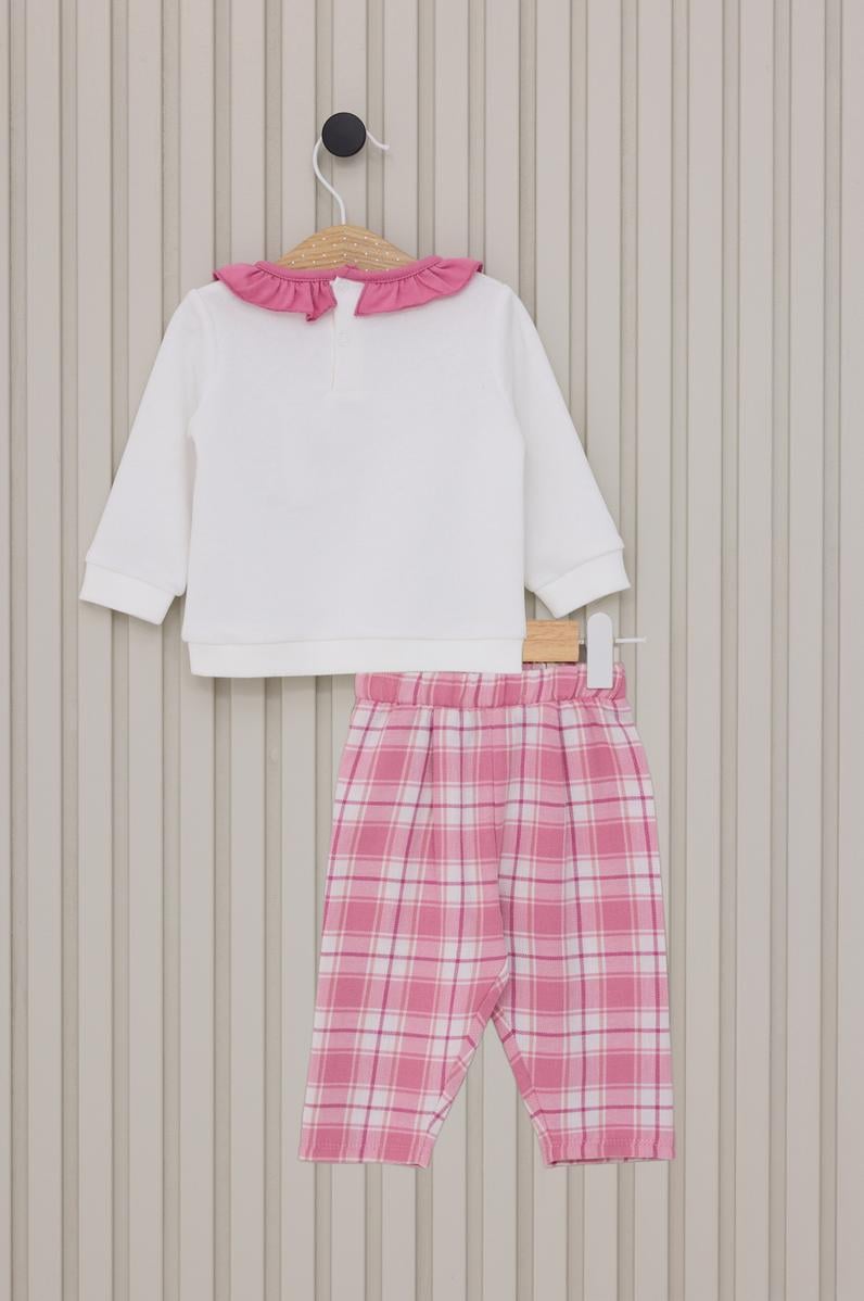 Kız Bebek Pembe Pijama Takımı