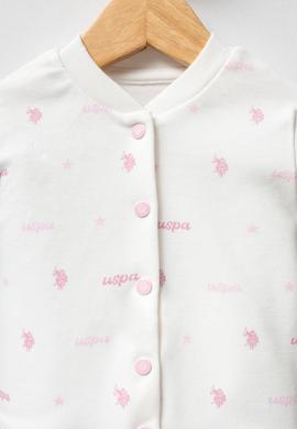 Kız Bebek Beyaz Pijama Takımı 3'lü Set - 50322842002