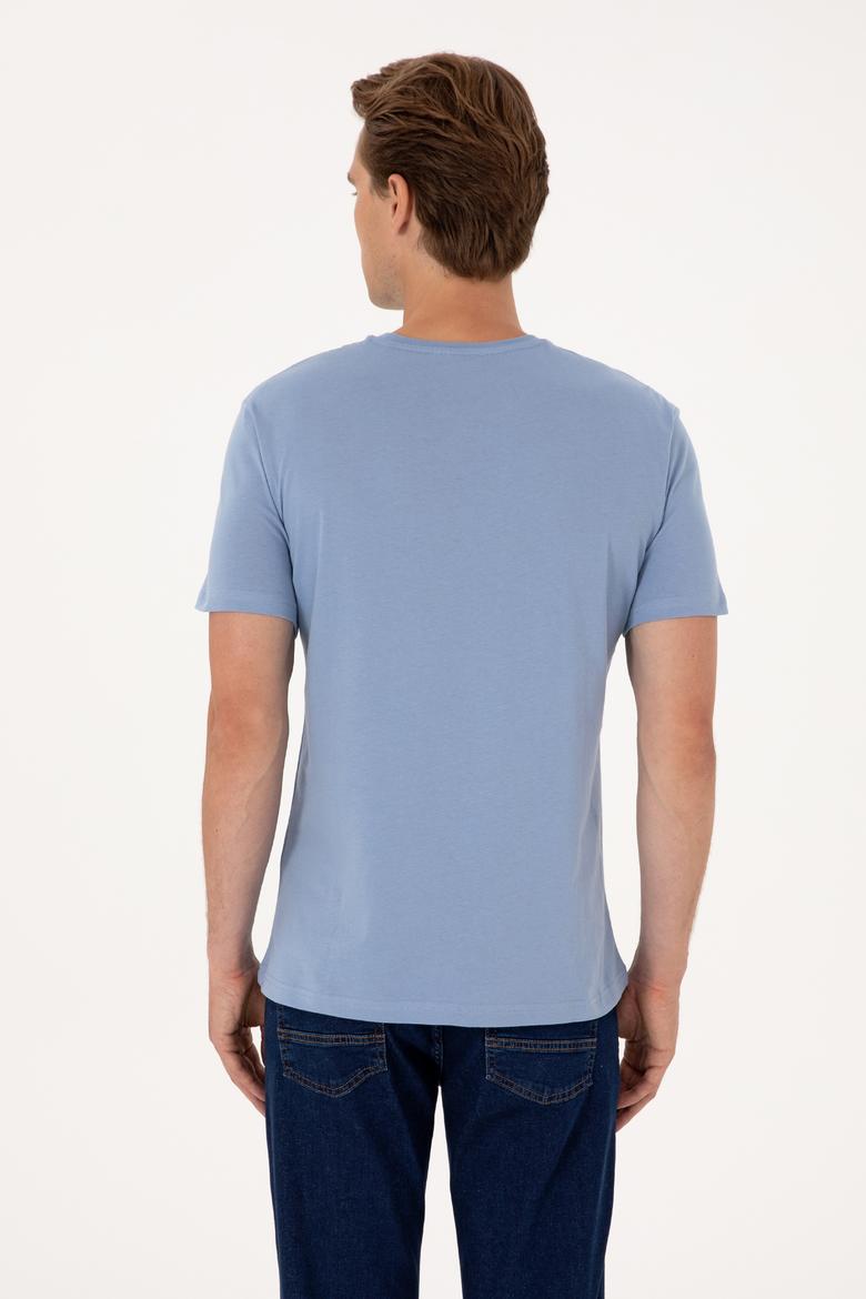 Erkek Mavi Tişört - 50306923030