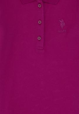 Kız Çocuk Fuşya Polo Yaka Basic Sweatshirt - 50316836015