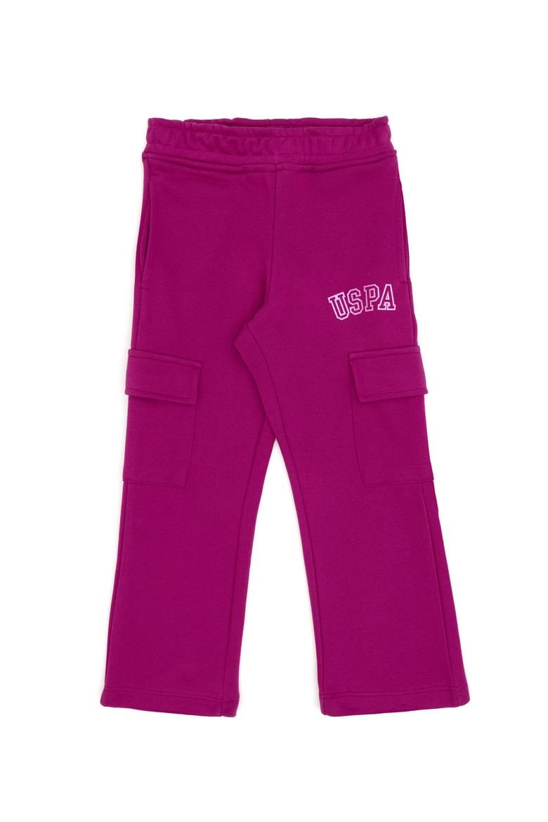 Kız Çocuk Fuşya Cep Detaylı Parlak Baskılı Eşofman Altı - 50316892016