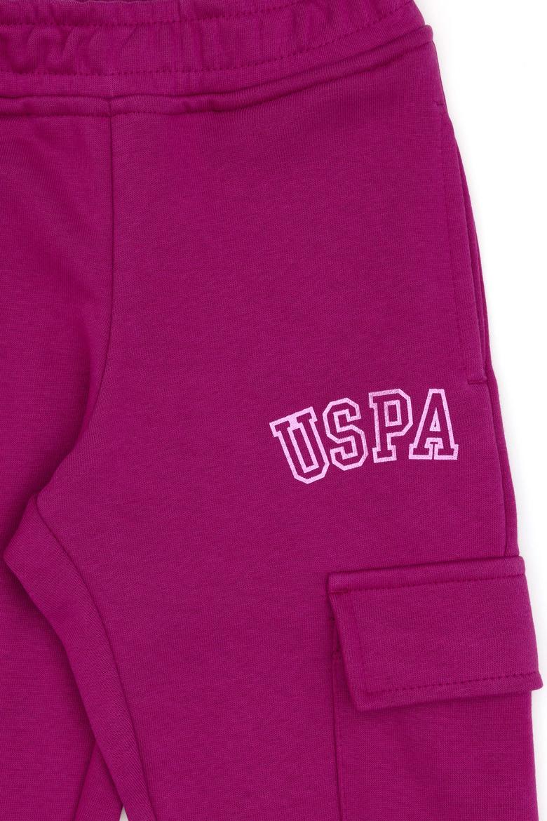 Kız Çocuk Fuşya Cep Detaylı Parlak Baskılı Eşofman Altı - 50316892016