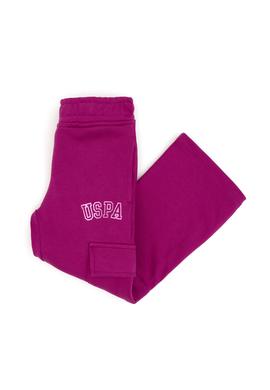 Kız Çocuk Fuşya Cep Detaylı Parlak Baskılı Eşofman Altı - 50316892016