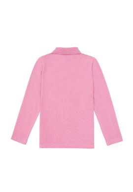 Kız Çocuk Pembe Polo Yaka Basic Sweatshirt - 50316836089