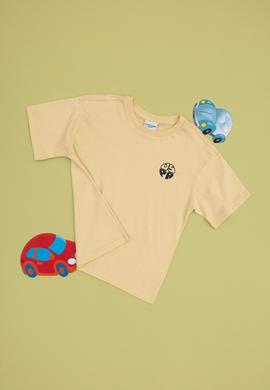 Erkek Çocuk Beyaz Basic Tişört - 50313887013