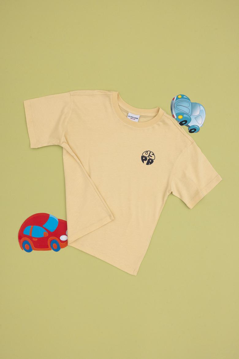 Erkek Çocuk Beyaz Basic Tişört - 50313887013