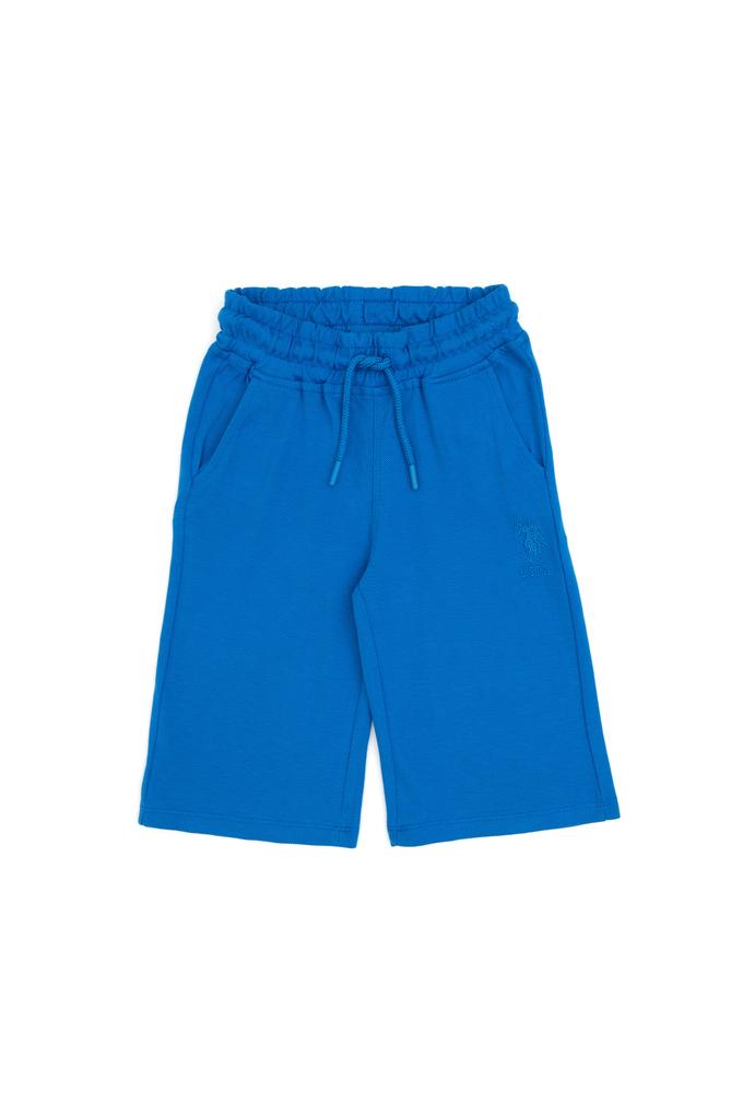 Erkek Çocuk Kobalt Mavi Örme Şort