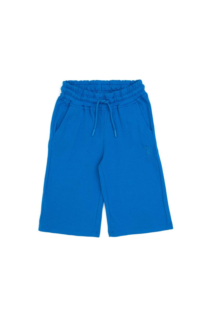 Erkek Çocuk Kobalt Mavi Örme Şort