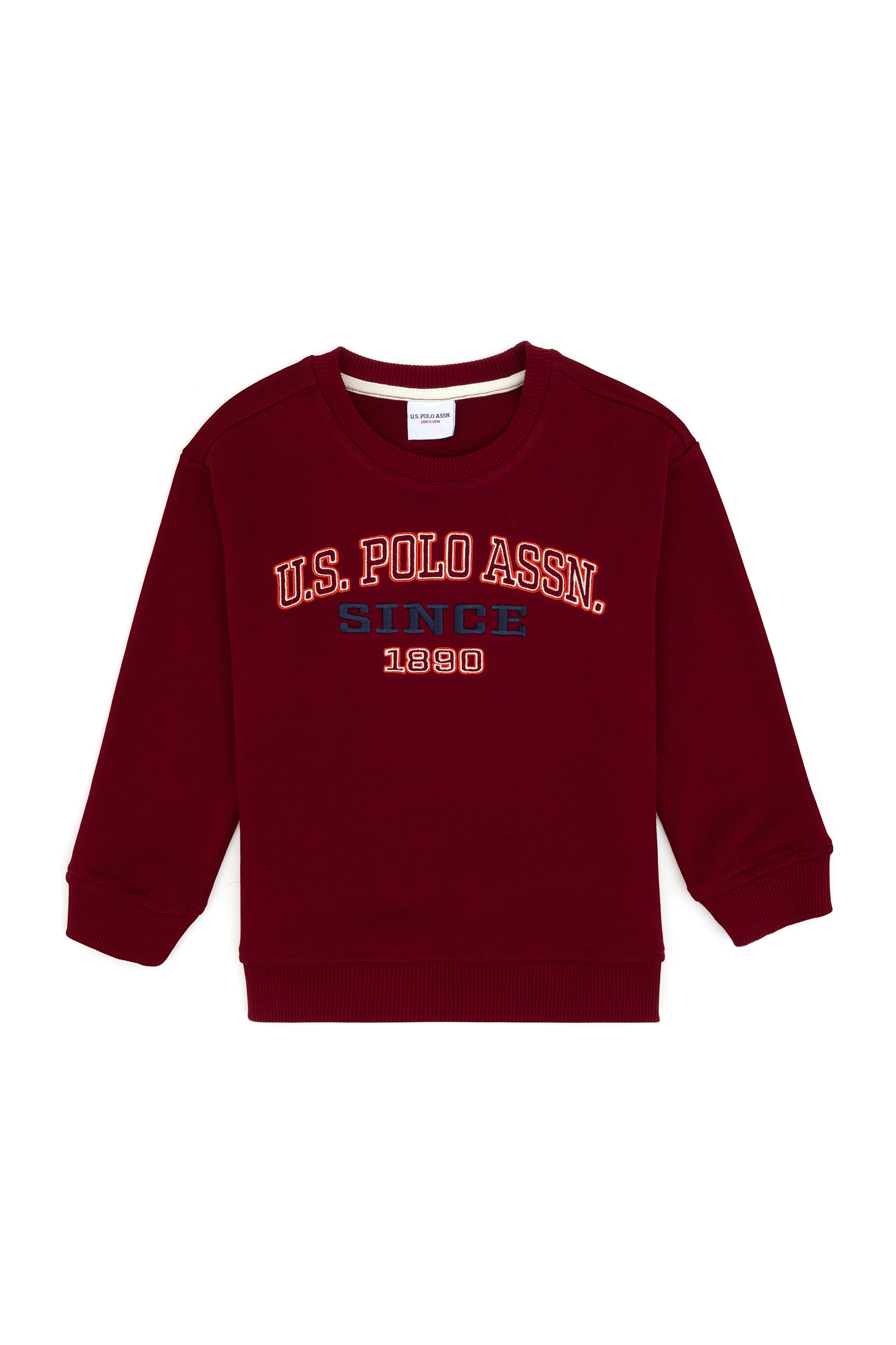 Erkek Çocuk Bordo Bisiklet Yaka Sweatshirt