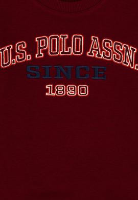 Erkek Çocuk Bordo Bisiklet Yaka Sweatshirt - 50313843056