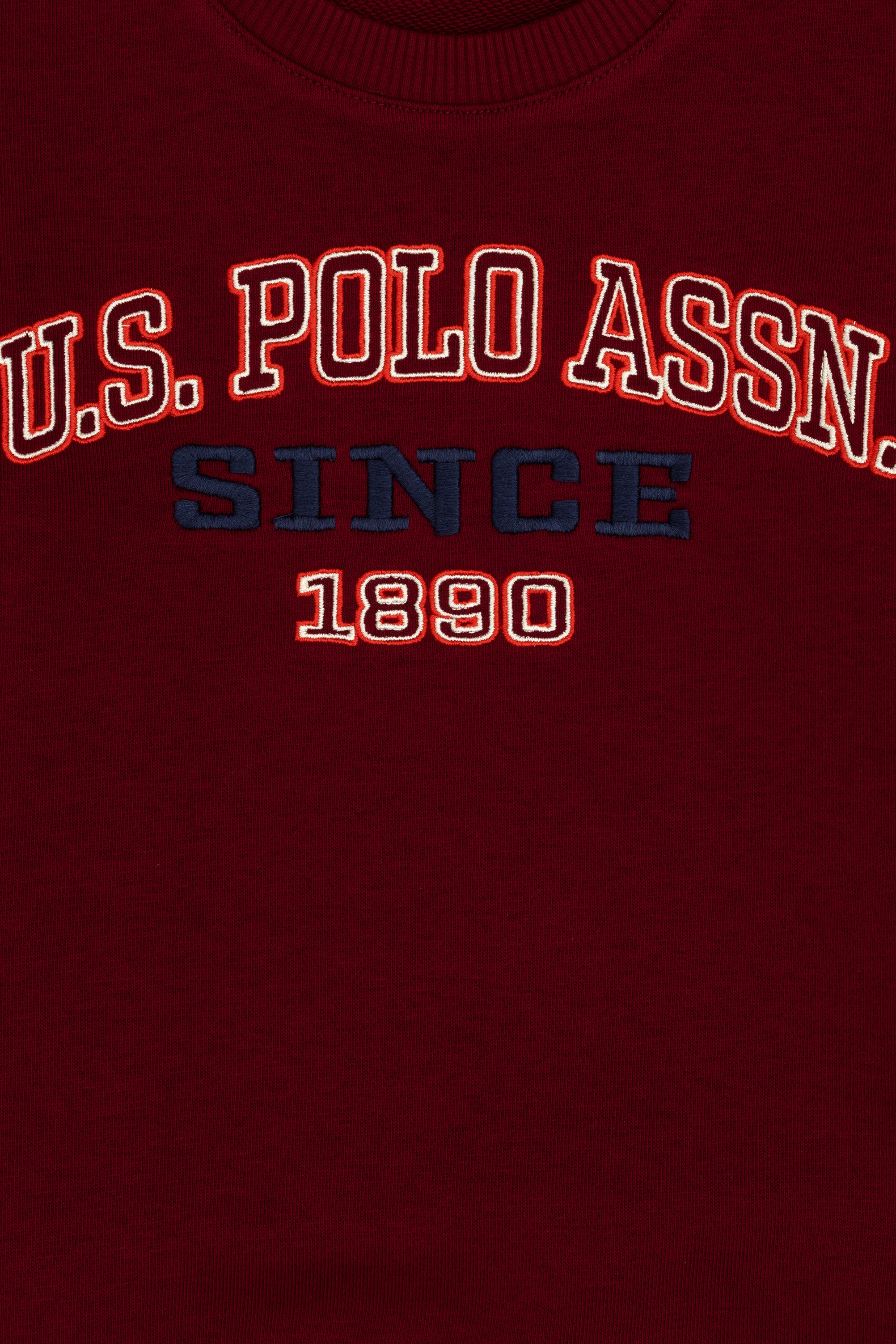 Erkek Çocuk Bordo Bisiklet Yaka Sweatshirt - Image 5