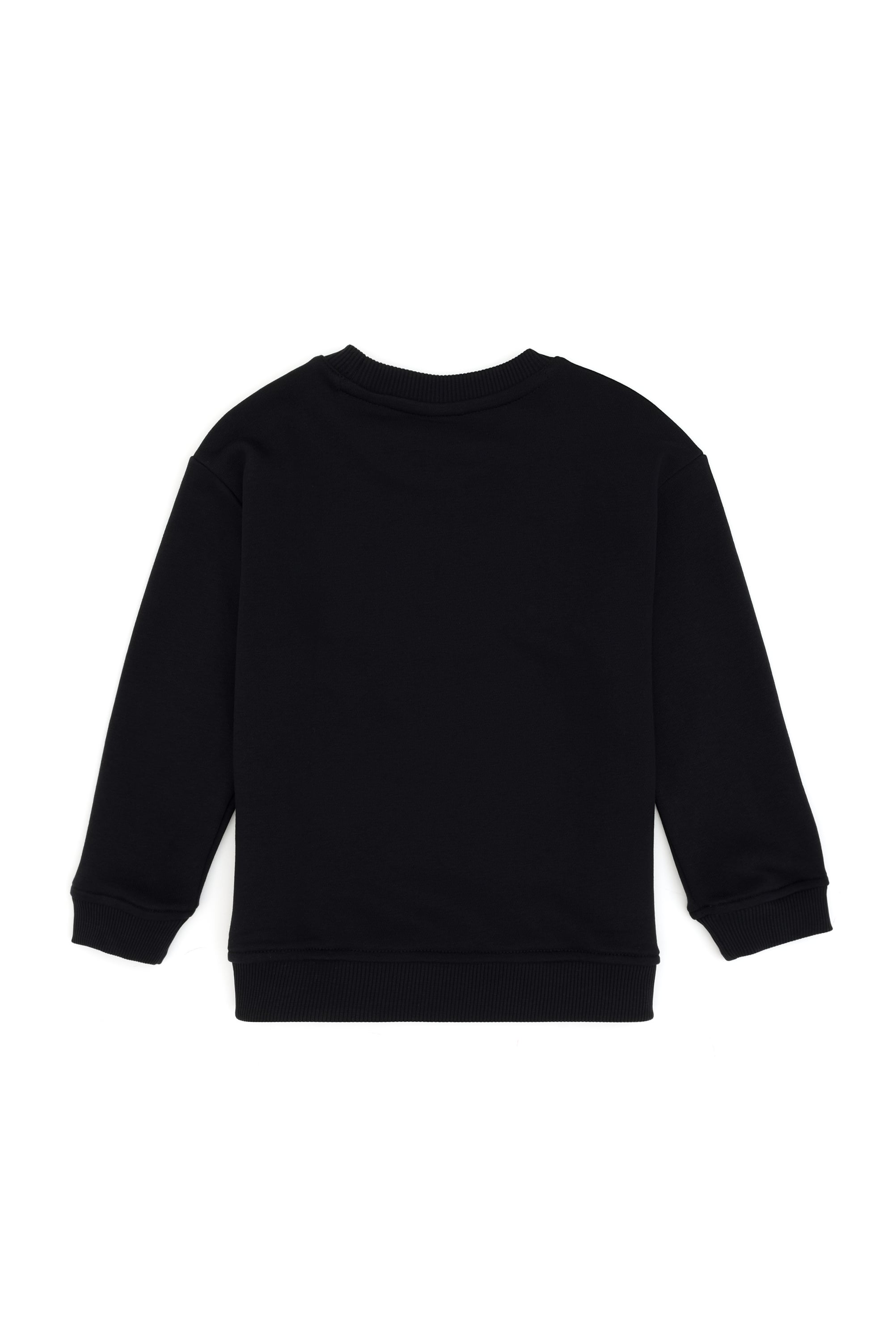 Erkek Çocuk Siyah Bisiklet Yaka Sweatshirt
