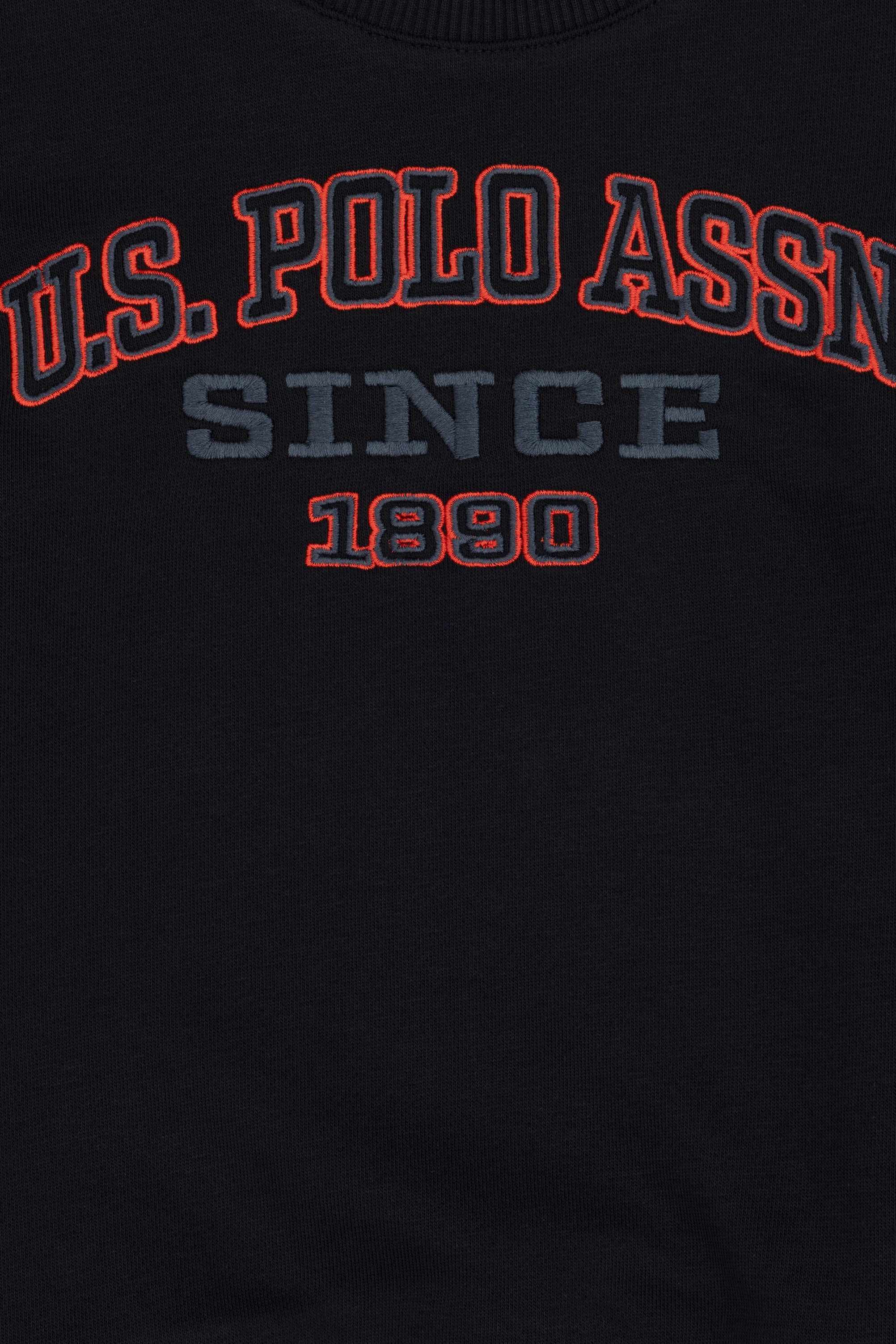 Erkek Çocuk Siyah Bisiklet Yaka Sweatshirt