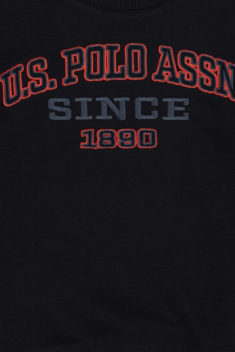 Erkek Çocuk Siyah Bisiklet Yaka Sweatshirt - 50313843036