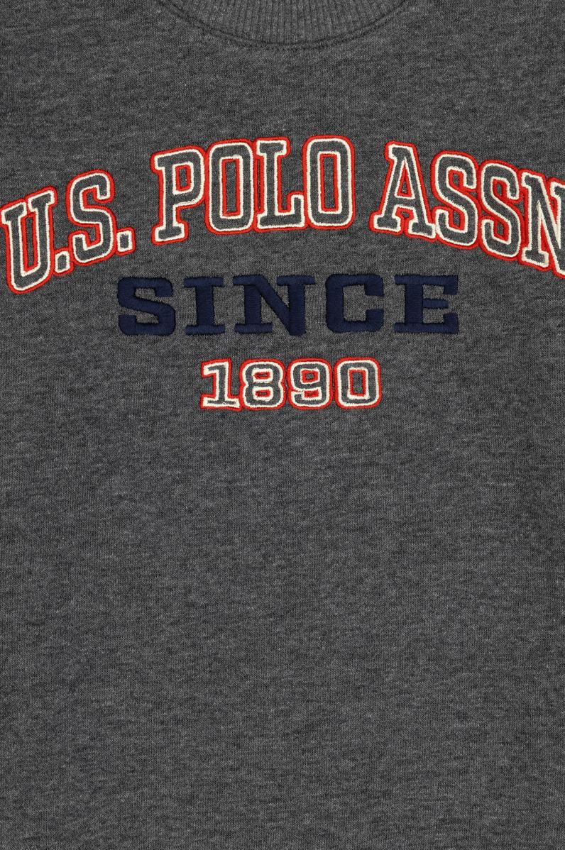 Erkek Çocuk Antrasit Bisiklet Yaka Sweatshirt