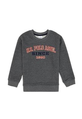 Erkek Çocuk Antrasit Bisiklet Yaka Sweatshirt - 50313843084