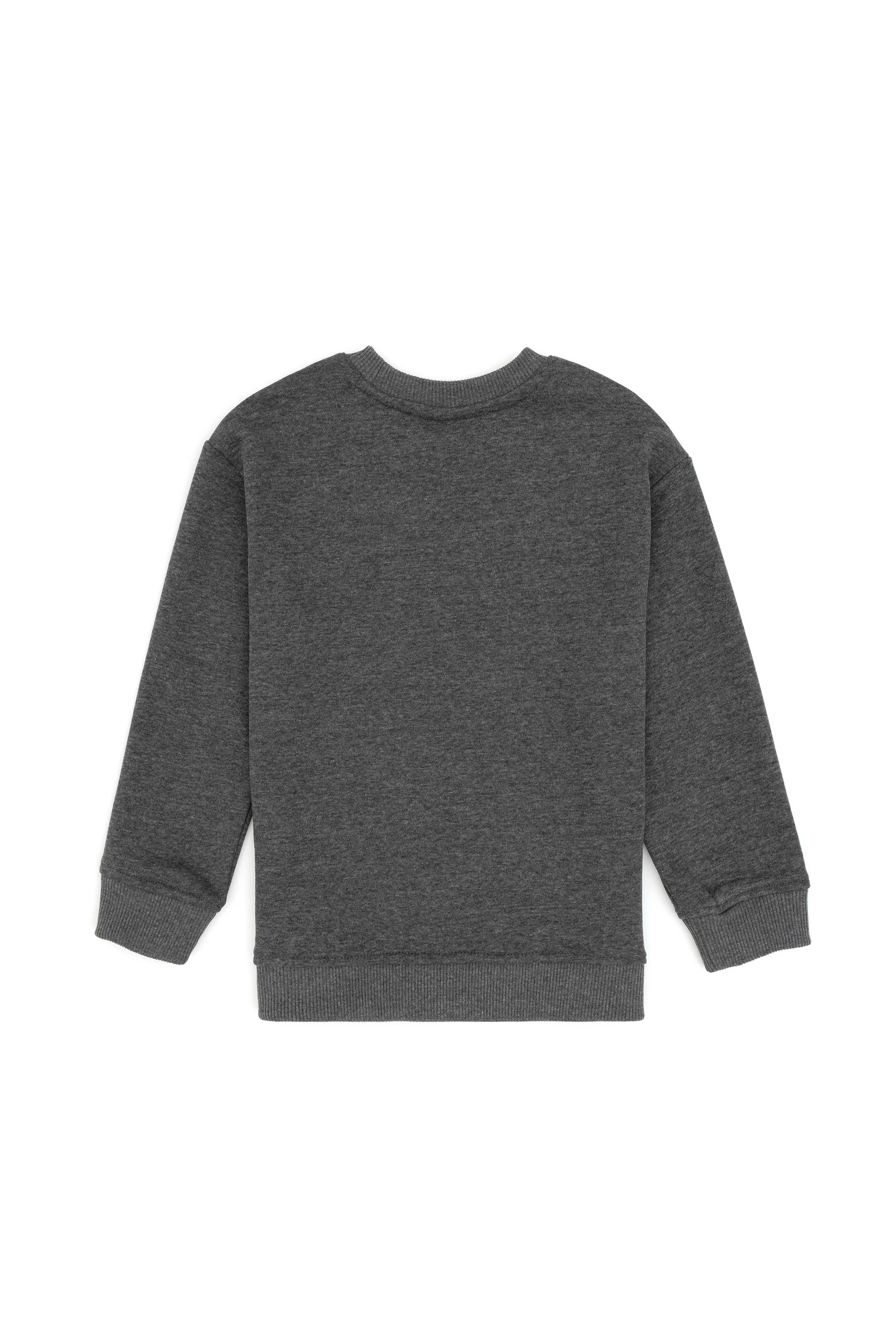 Erkek Çocuk Antrasit Bisiklet Yaka Sweatshirt
