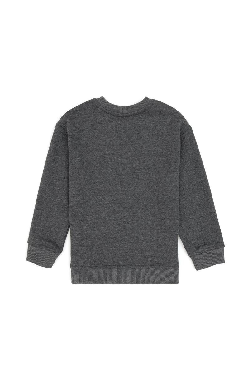 Erkek Çocuk Antrasit Bisiklet Yaka Sweatshirt