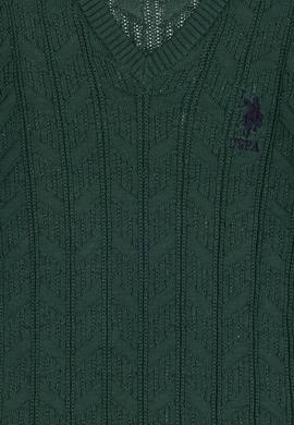 Erkek Çocuk Koyu Yeşil Basic Kazak - 50315639020