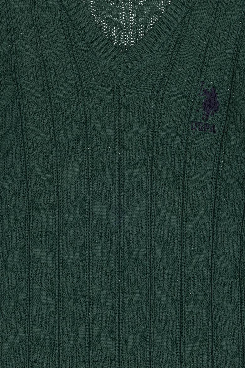 Erkek Çocuk Koyu Yeşil Basic Kazak - 50315639020