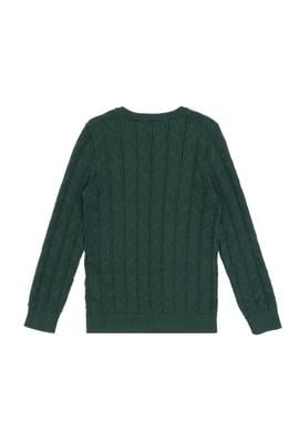 Erkek Çocuk Koyu Yeşil Basic Kazak - 50315639020