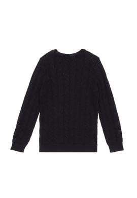 Erkek Çocuk Siyah Basic Kazak - 50315639034