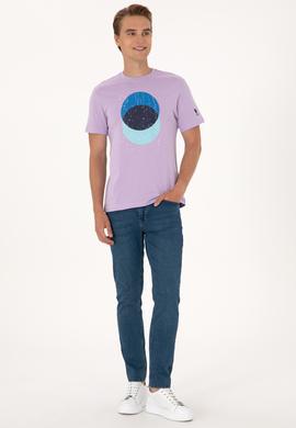 Erkek Lila Tişört - 50307352057
