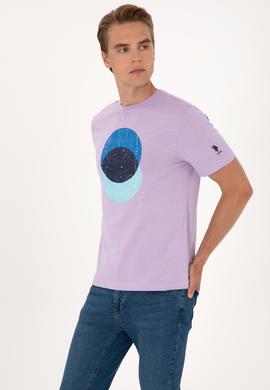 Erkek Lila Tişört - 50307352057