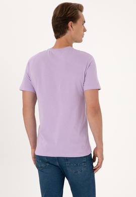 Erkek Lila Tişört - 50307352057