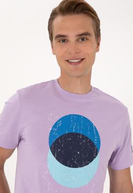 Erkek Lila Tişört - 50307352057