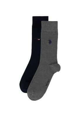 Erkek Gri Melanj Çorap - 50295615022