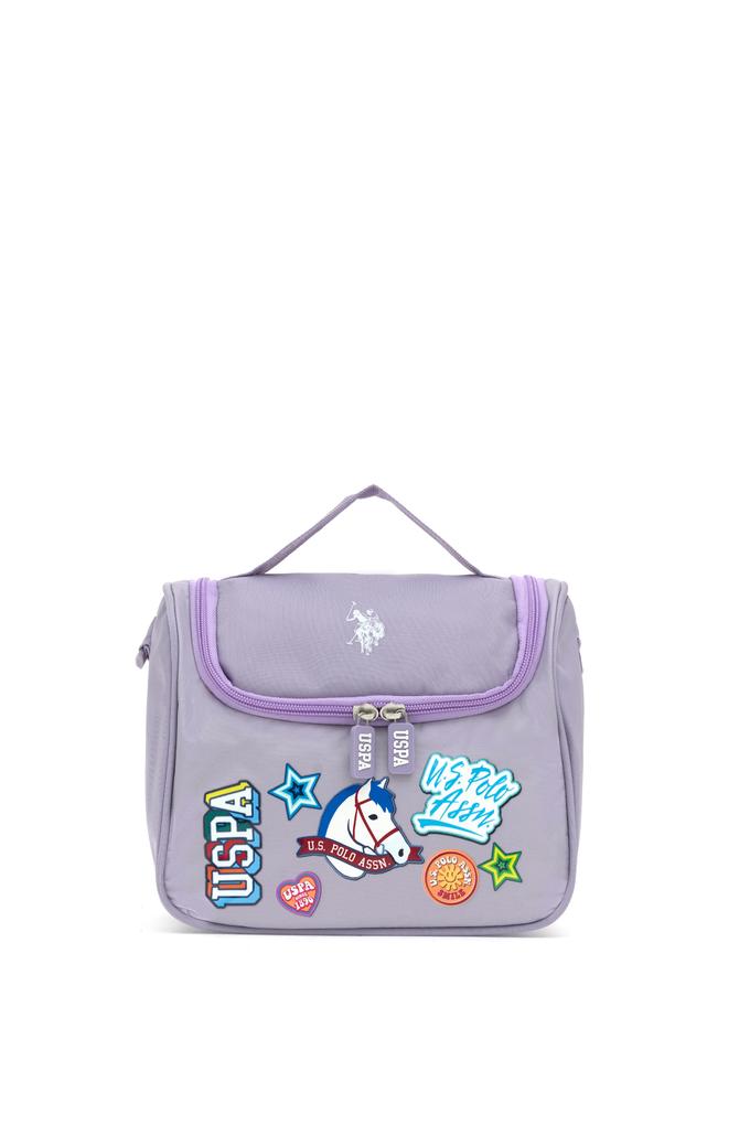 Kız Çocuk Lila Grafik Baskılı Beslenme Çantası