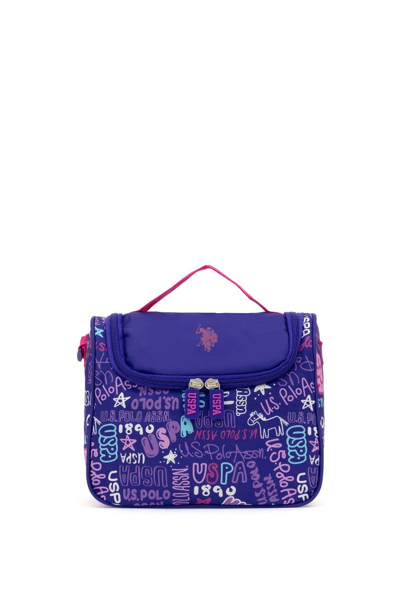 Kız Çocuk Mor Renkli Baskılı Beslenme Çantası