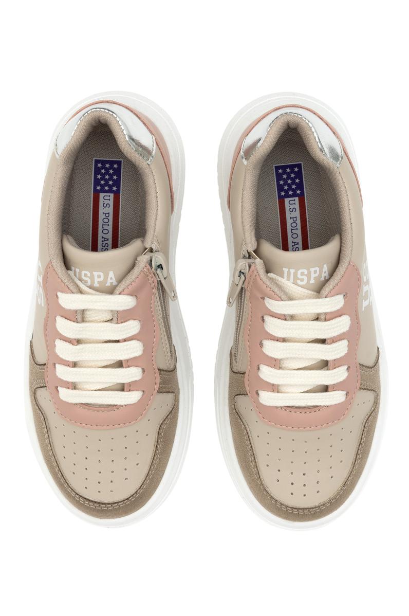 Kız Çocuk Bej Sneaker Ayakkabı