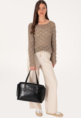 Kadın Siyah Omuz Çantası - 50319175003