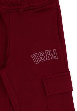 Kız Çocuk Bordo Cep Detaylı Parlak Baskılı Eşofman Altı - 50316892002