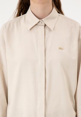 Kadın Taş Uzun Kollu Gömlek - 50299331014