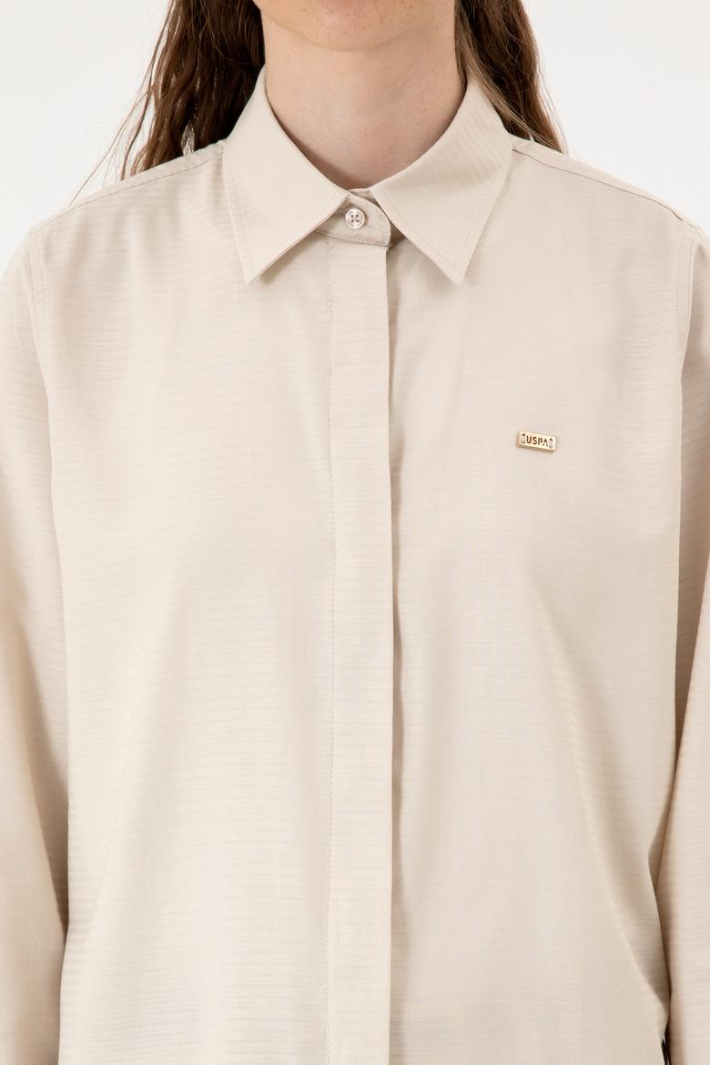 Kadın Taş Uzun Kollu Gömlek - 50299331014