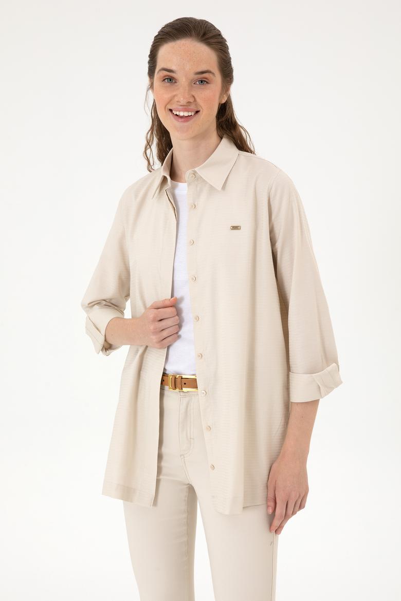 Kadın Taş Uzun Kollu Gömlek