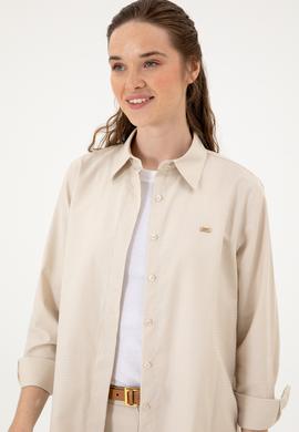 Kadın Taş Uzun Kollu Gömlek - 50299331014