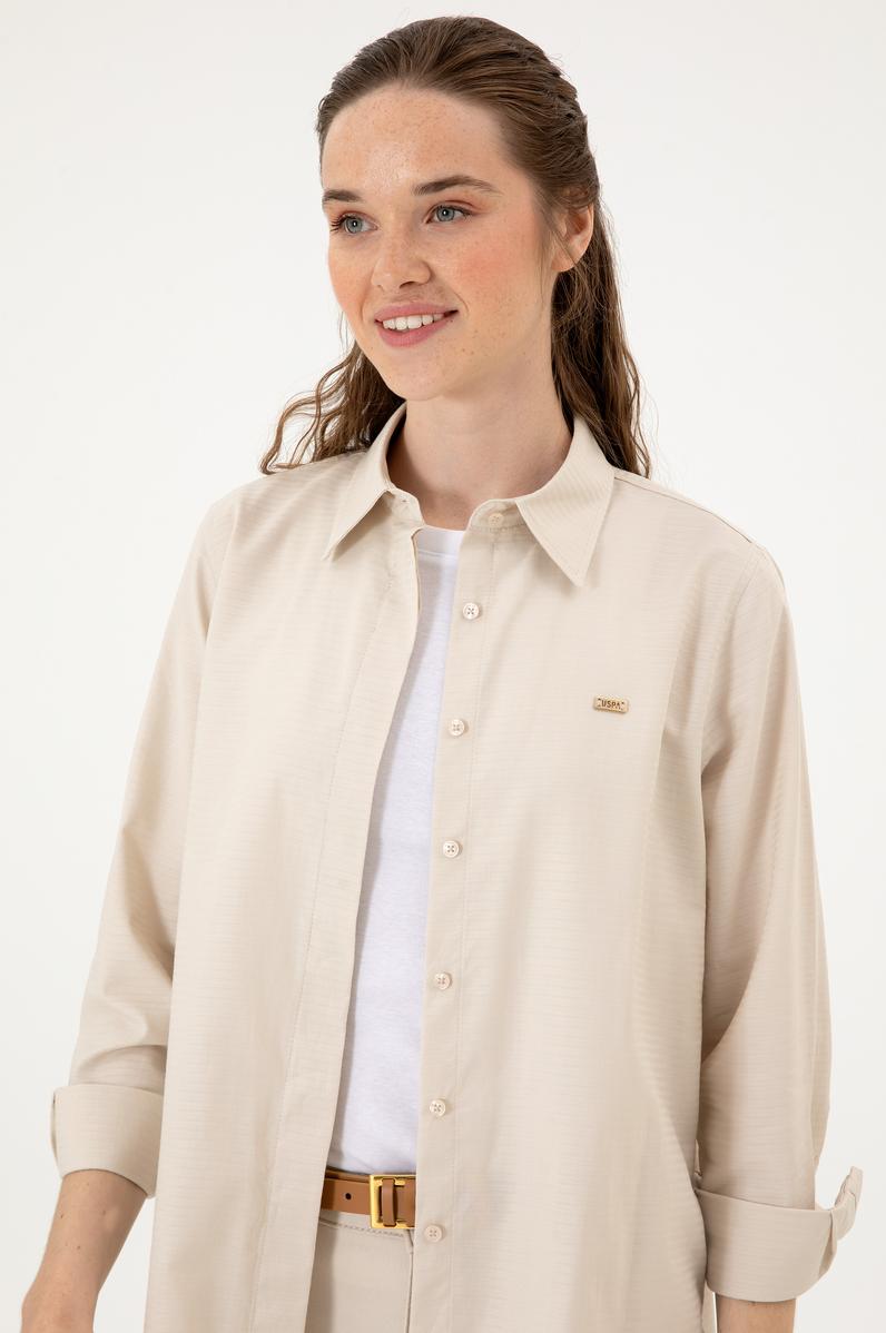 Kadın Taş Uzun Kollu Gömlek