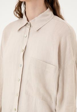 Kadın Taş Uzun Kollu Gömlek - 50299794040