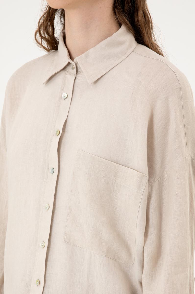 Kadın Taş Uzun Kollu Gömlek