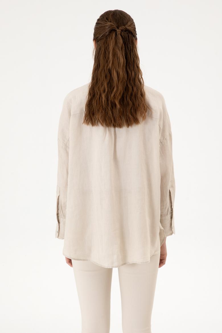 Kadın Taş Uzun Kollu Gömlek - 50299794040