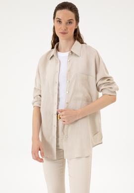 Kadın Taş Uzun Kollu Gömlek - 50299794040