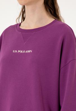 Kadın Menekşe Bisiklet Yaka Sweathırt - 50313562024